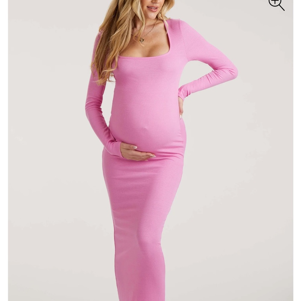 Pink Maternity Dress